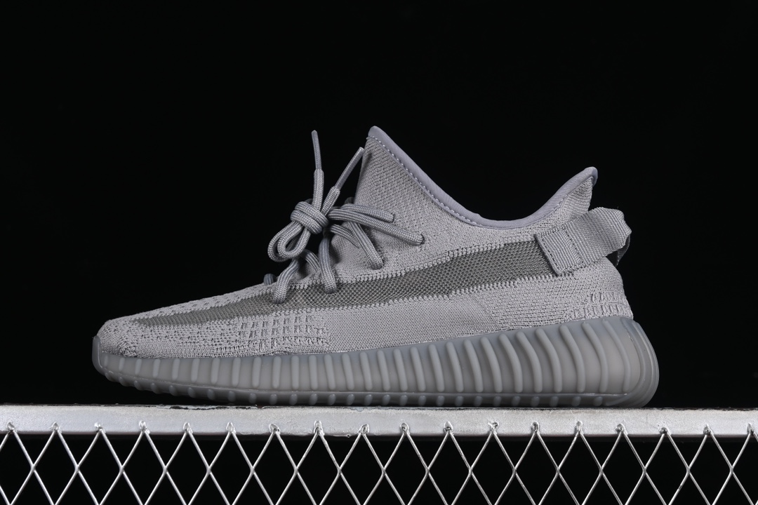 Adidas Yeezy 350 Boost V2 Space Ash IF3219: Gray Breathable Sneakers with Boost Cushioning