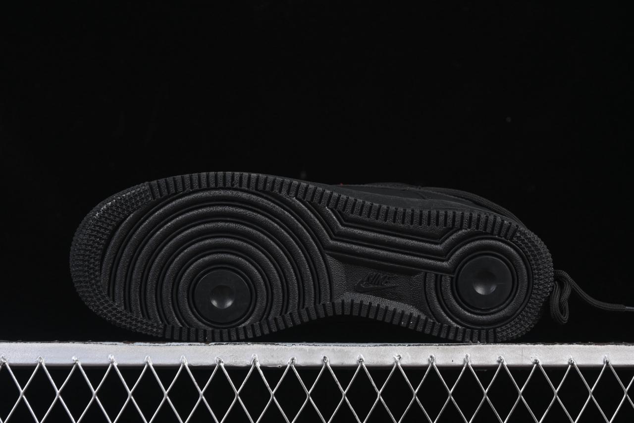 Nike Air Force 1’07 Low FQ5296-101: Black Bead-Inspired Casual Sneakers with Colorful Accents插图2