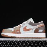 Air Jordan 1 Low SE Multi-Color Distressed IM6664-991: Vintage Canvas Sneakers with Splatter Design缩略图