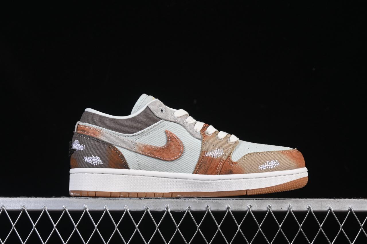 Air Jordan 1 Low SE Multi-Color Distressed IM6664-991: Vintage Canvas Sneakers with Splatter Design插图1 Air Jordan 1 Low SE Multi-Color Distressed IM6664-991: Vintage Canvas Sneakers with Splatter Design插图1