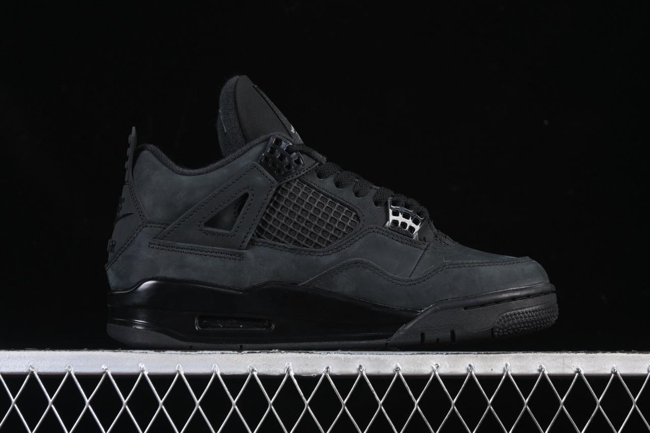 Air Jordan 4 Retro Black Cat FV5029-010: All-Black Premium Basketball Sneakers插图1 Air Jordan 4 Retro Black Cat FV5029-010: All-Black Premium Basketball Sneakers插图1