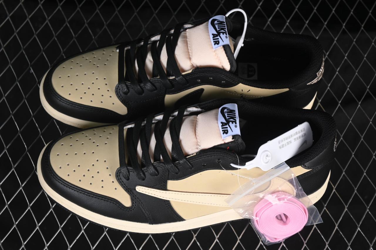 Travis Scott x Air Jordan 1 Low OG DM7866-201: Reverse Swoosh Premium Sneakers插图3