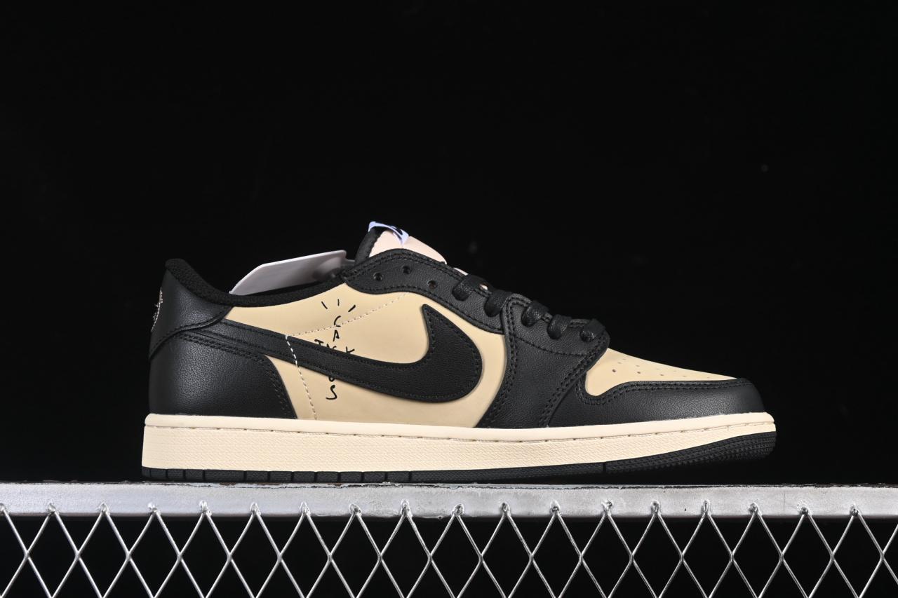Travis Scott x Air Jordan 1 Low OG DM7866-201: Reverse Swoosh Premium Sneakers插图1