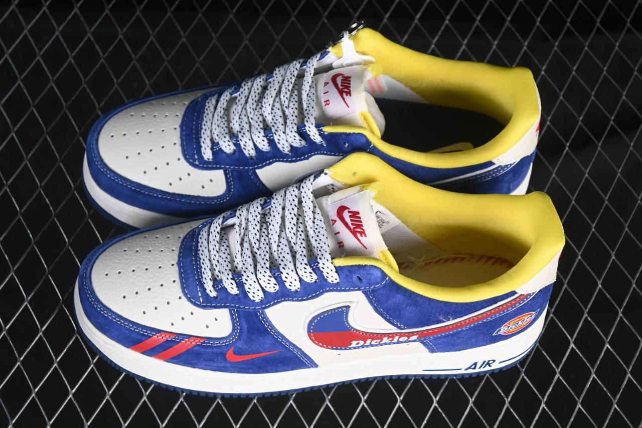 Nike Air Force 1 ’07 Low Dickies SY1388-006: White Blue Collaboration Sneakers插图3