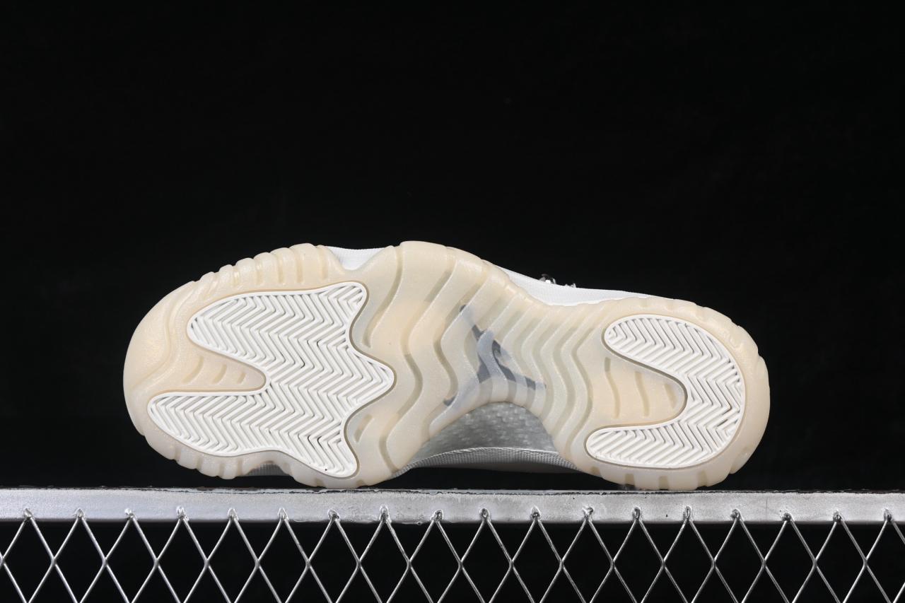 Air Jordan 11 Retro Pearl AR0715-110: White Patent Leather Basketball & Lifestyle Shoes插图2