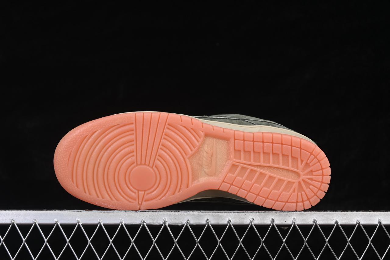 Nike SB Dunk Low HJ0367-301: Gum Army Green Low-Top Skate Shoes插图2