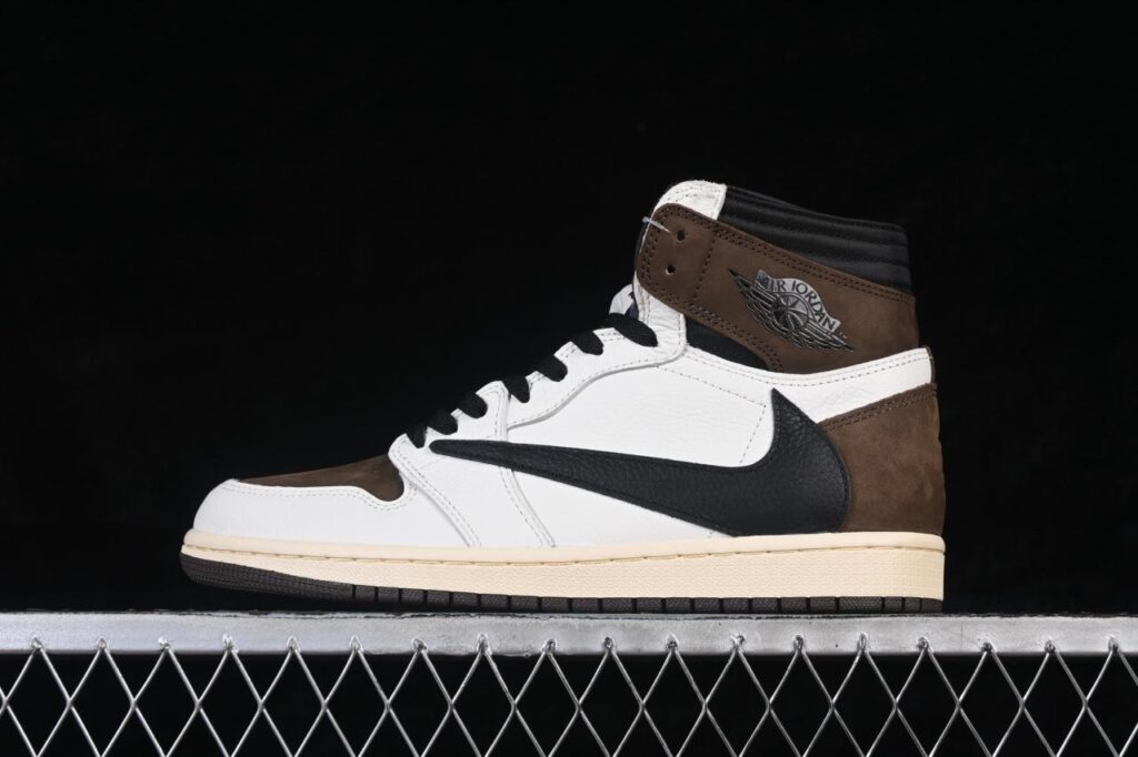 Travis Scott x Air Jordan 1 High OG CD4487-001: Reverse Swoosh Limited Edition Sneakers